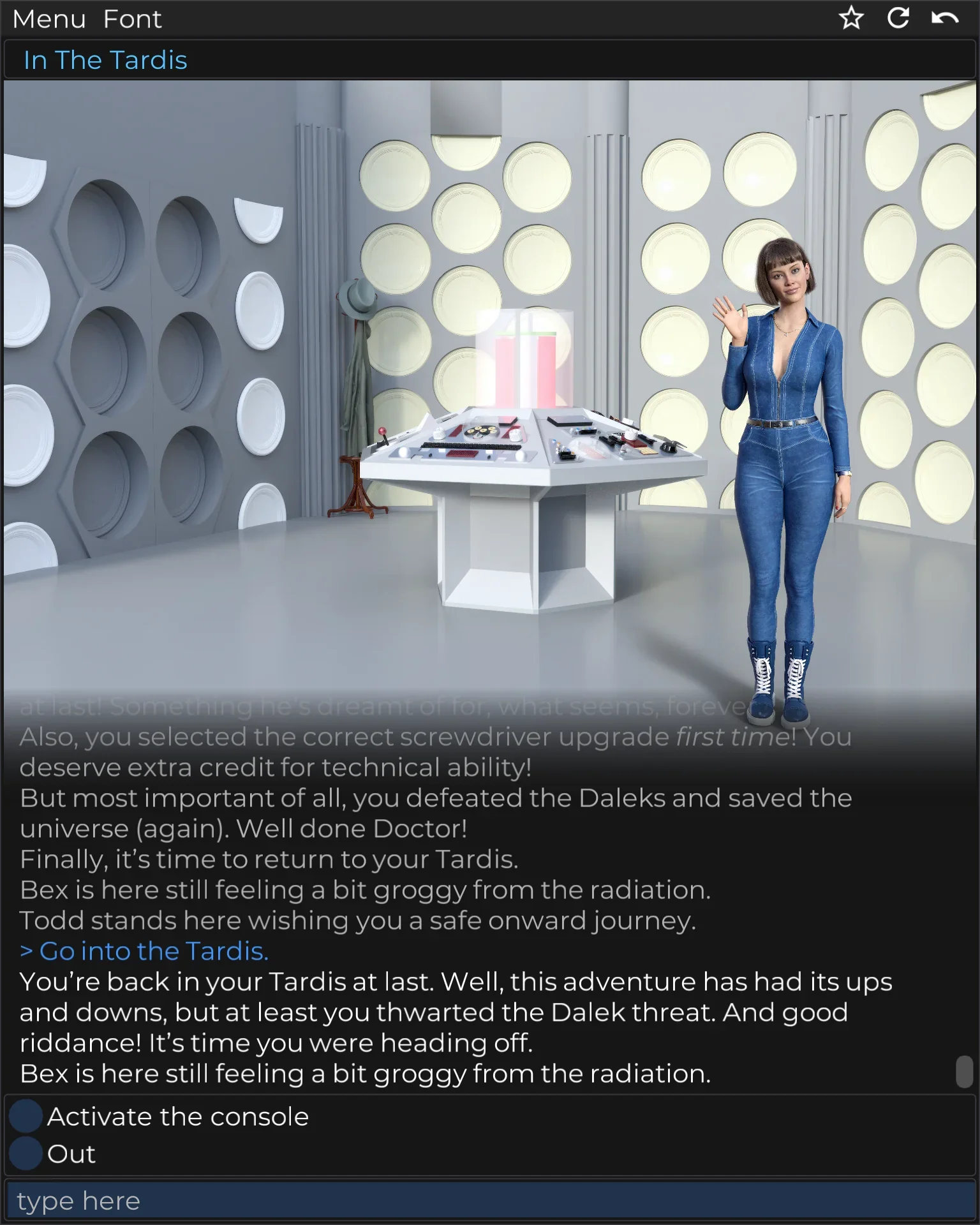 Neon Horizon dialogue