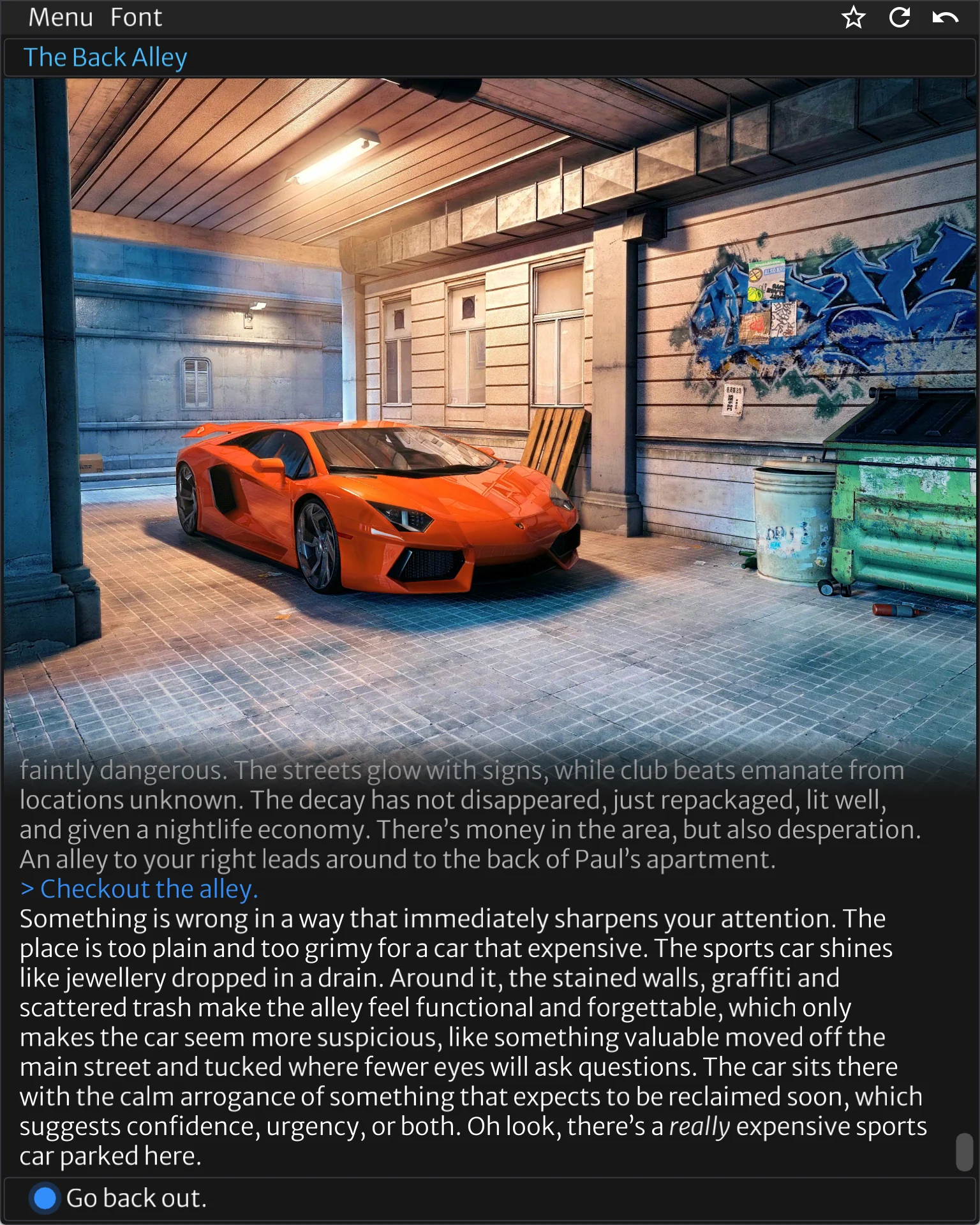 Neon Horizon dialogue